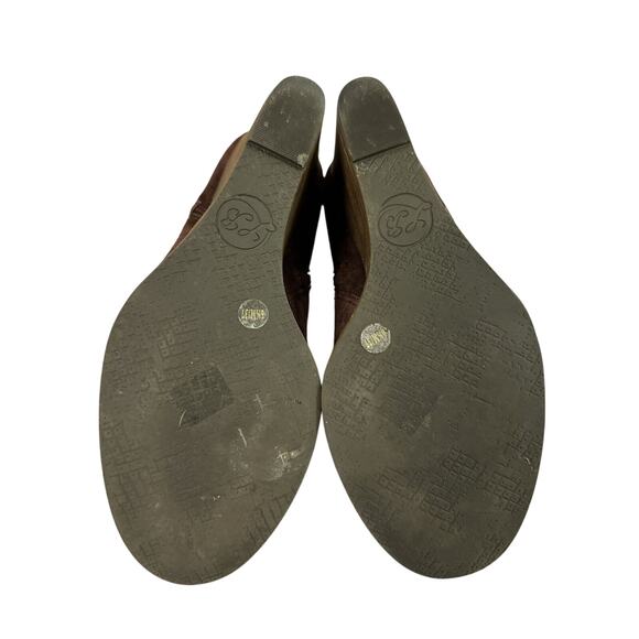 Lucky Brand Burgundy Suede Wedge Ankle Booties Boots LK YIMME 6.5 M - Picture 11 of 12